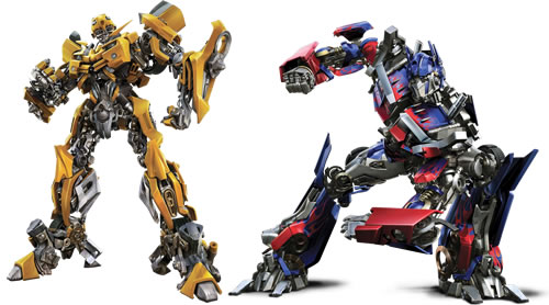 Bumblebee y Optimus Prime